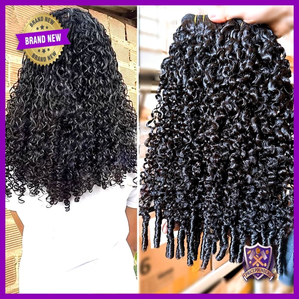 Spirally Curly Clip In Hair Extensions Human Hair 3C4A Classic Full Head